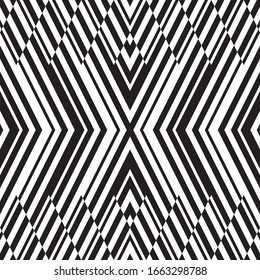 Seamless pattern with oblique black segments