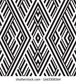 Seamless pattern with oblique black segments