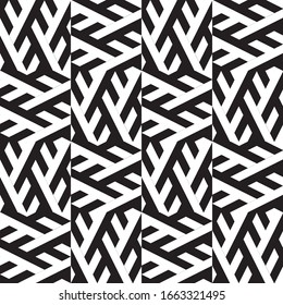 Seamless pattern with oblique black segments
