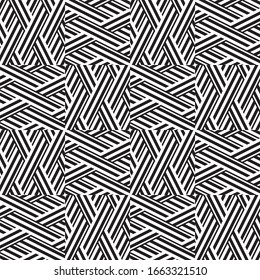 Seamless pattern with oblique black segments