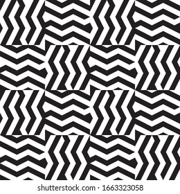 Seamless pattern with oblique black segments