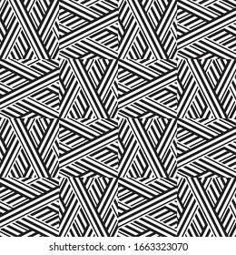 Seamless pattern with oblique black segments