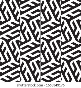 Seamless pattern with oblique black segments