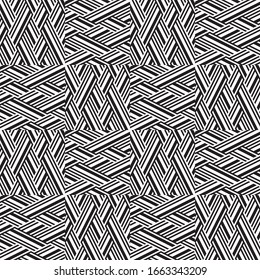Seamless pattern with oblique black segments