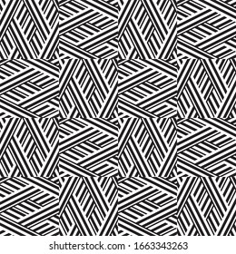 Seamless pattern with oblique black segments
