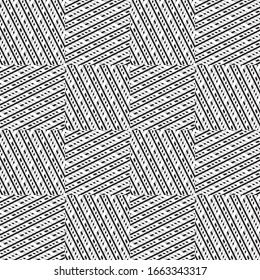 Seamless pattern with oblique black segments