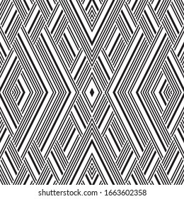 Seamless pattern with oblique black segments