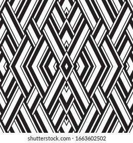 Seamless pattern with oblique black segments