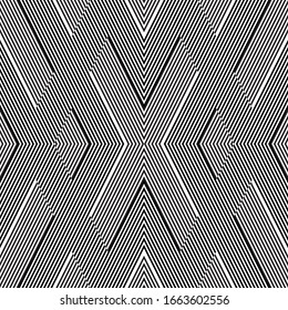 Seamless pattern with oblique black segments