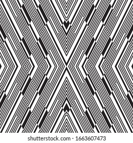 Seamless pattern with oblique black segments