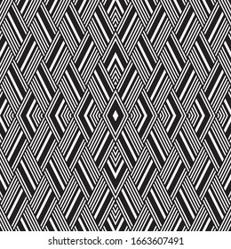 Seamless pattern with oblique black segments
