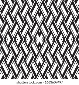Seamless pattern with oblique black segments