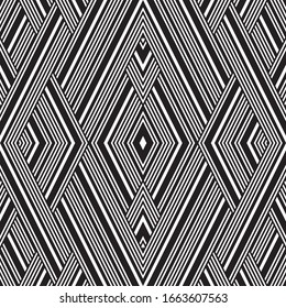 Seamless pattern with oblique black segments