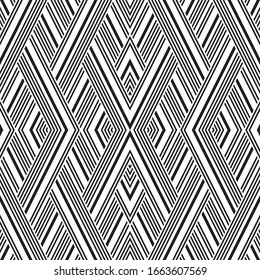 Seamless pattern with oblique black segments