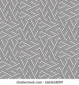 Seamless pattern with oblique black segments