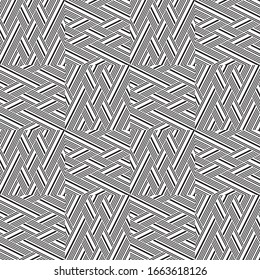 Seamless pattern with oblique black segments