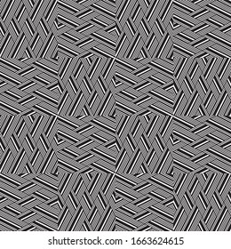 Seamless pattern with oblique black segments