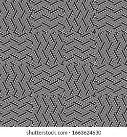 Seamless pattern with oblique black segments