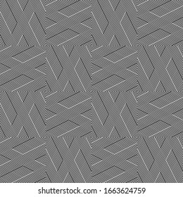 Seamless pattern with oblique black segments