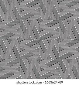 Seamless pattern with oblique black segments