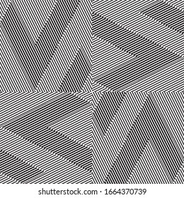 Seamless pattern with oblique black segments