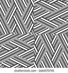 Seamless pattern with oblique black segments