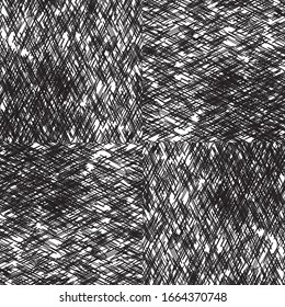 Seamless pattern with oblique black segments