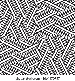 Seamless pattern with oblique black segments