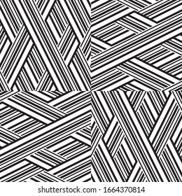 Seamless pattern with oblique black segments