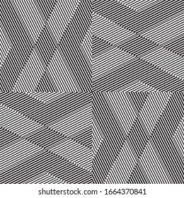 Seamless pattern with oblique black segments