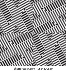 Seamless pattern with oblique black segments