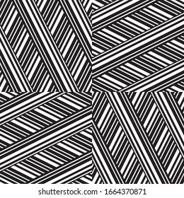 Seamless pattern with oblique black segments