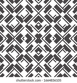 Seamless pattern with oblique black segments