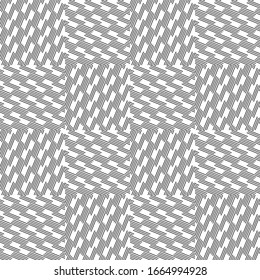 Seamless pattern with oblique black segments