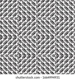 Seamless pattern with oblique black segments