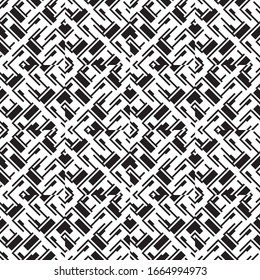 Seamless pattern with oblique black segments