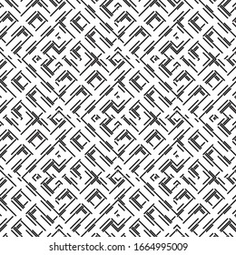 Seamless pattern with oblique black segments
