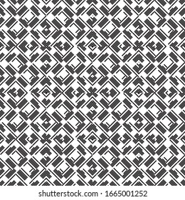 Seamless pattern with oblique black segments