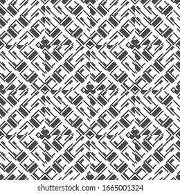Seamless pattern with oblique black segments