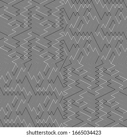 Seamless pattern with oblique black segments