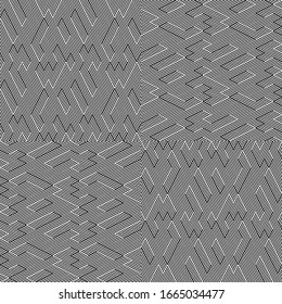 Seamless pattern with oblique black segments