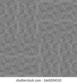 Seamless pattern with oblique black segments