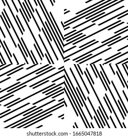 Seamless pattern with oblique black segments