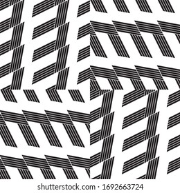 seam;less pattern with oblique black segments