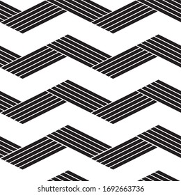 seam;less pattern with oblique black segments