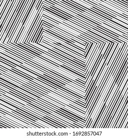 Seamless pattern with oblique black segments