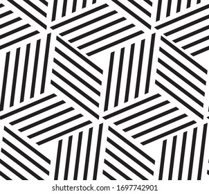 Seamless pattern with oblique black segments