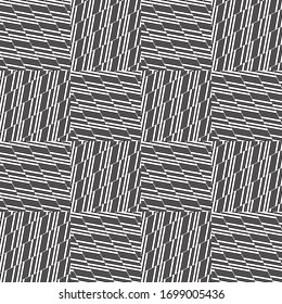 Seamless pattern with oblique black segments