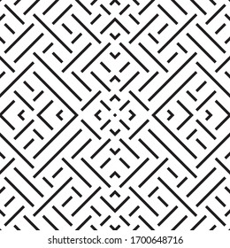 Seamless pattern with oblique black segments