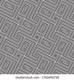 Seamless pattern with oblique black segments